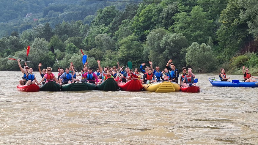 vodácký zájezd Dunajec skupina