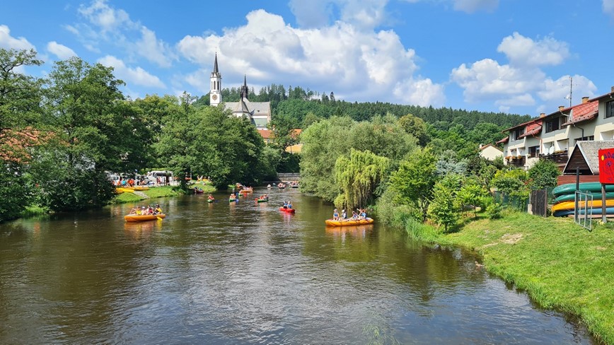 zájezd řeka Vltava Vyšší Brod